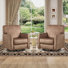 Fauteuil inclinable pivotant standard en tissu doux de 29,9 po de largeur Osmon