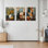 Fruit et vin nature morte sur toile tendue, ensemble de 3 reproductions d'art sur toile