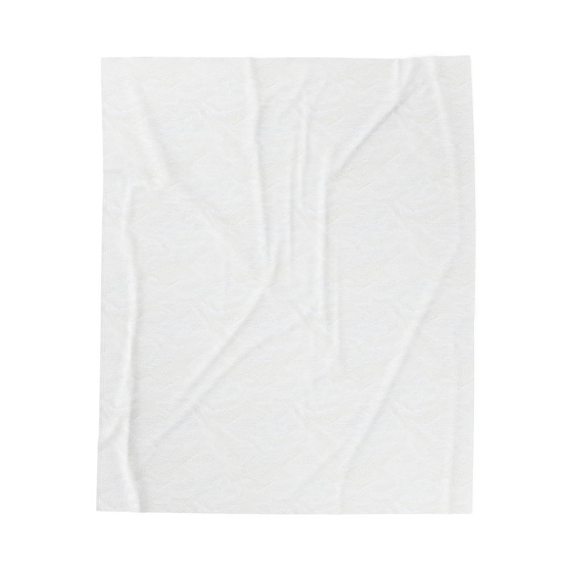 Couverture en velours de velours de coton / Merry Catmas, Jeté, Blanc / Vert / Rouge