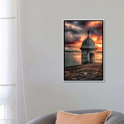 " San Juan Bay Sunset With A Sentry Post " by George Oze