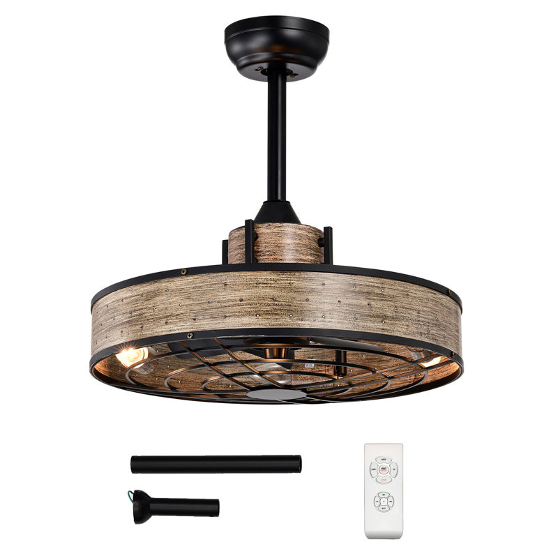 Poling Ceiling Fan with Light Kit