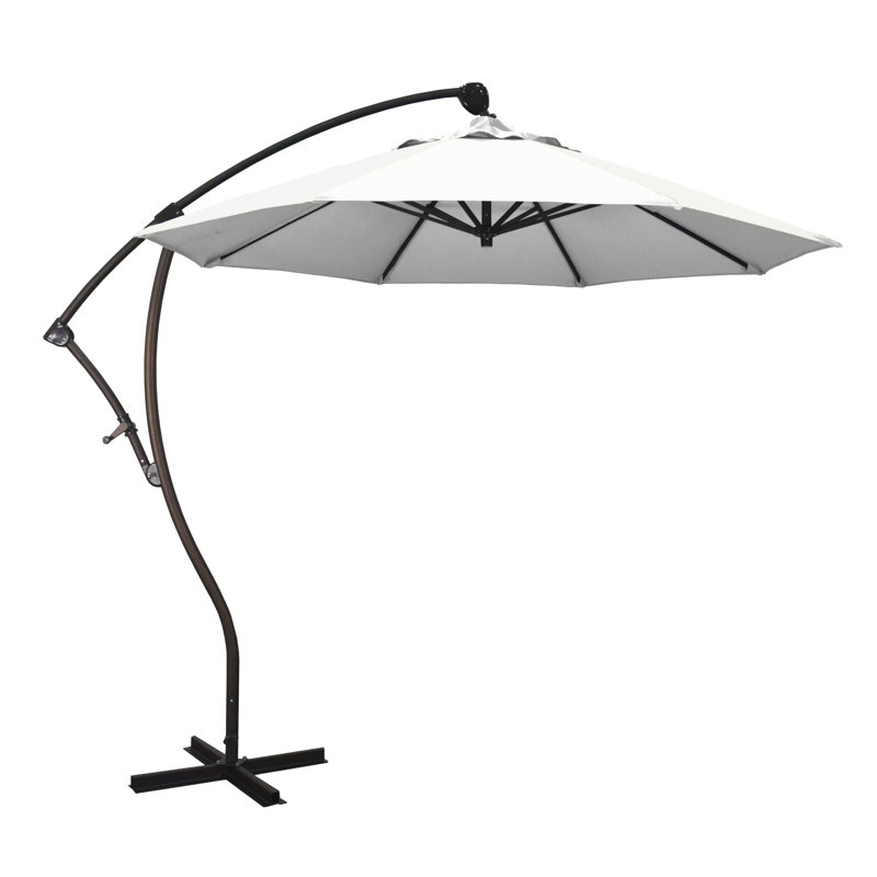 Parasol en porte-à-faux 9' Welwyn, Toile Sunbrella® naturel