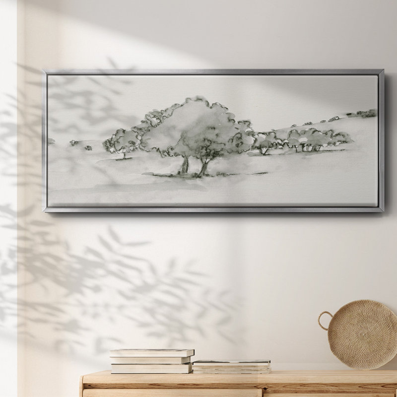 Scenic Scribble II- Framed Canvas