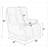 Anders Power Lay Flat Recliner w/ Adjustable Headrest & Lumbar, Heat & Massage & Extension Footrest-1399675558