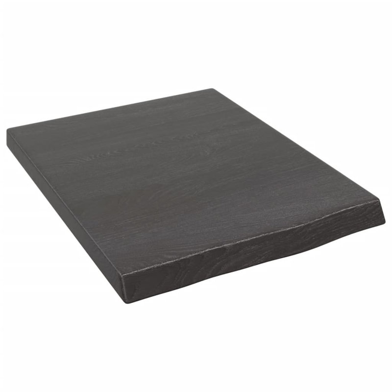 Braunstone 50 Solid Wood Material 1 Single Bathroom Vanity Top No, Dark Brown