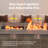 43" Propane Gas Fire Pit Table 50,000 Btu, Csa Certifed With Windshield, Lid And Cover