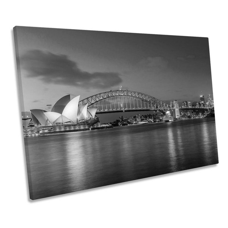 Sydney Harbour Bridge Skyline - Wrapped Canvas Print, 30.5cm H x 45.7cm W x 2cm D