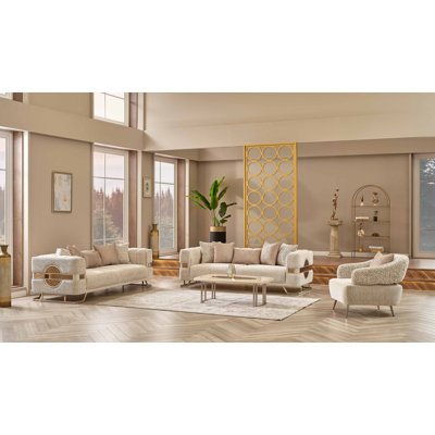 Holet 3 - Piece Living Room Set
