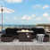 Mirisola 7-Piece Outdoor PE-Wicker Sectional Conversation Set with 43" Rectangular 60,000 BTU Fire Pit Table, Dual-Fuel, 2 Ottomans