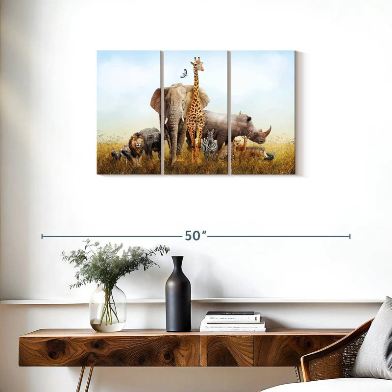 Animaux de safari kényans, H 20 po x l 33 po