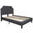 Aluino Tufted Platform Bed with 10 Inch Pocket Spring Mattress-863354456-863354463