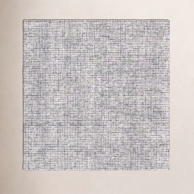 Rowe Ivory Black Hand-Tufted Checkered Rug