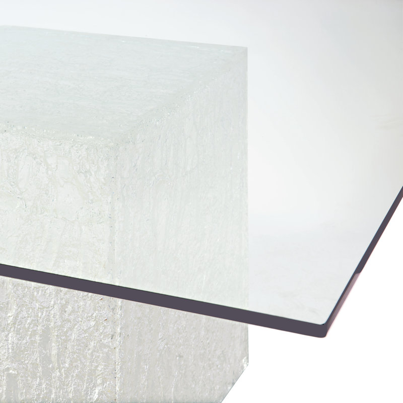 Arctic Square Glass Dining Table