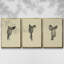 Antique Saddle II, ensemble de 3 toiles encadrées sur toile-97759556-97759562