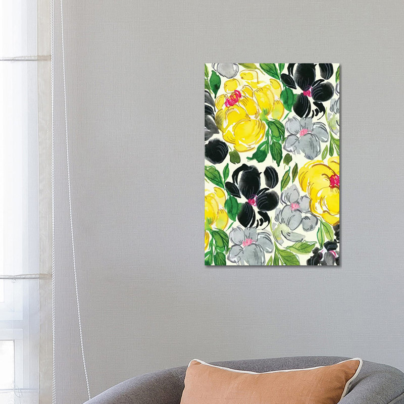 Fancy Florals by Joy Ting - Wrapped Canvas Gallery-Wrapped Canvas Giclée