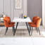 Villafane Modern Upholstered Round Seat Dining Chairs-907015803