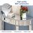 Andreja Half-Moon Console Table with Shelf