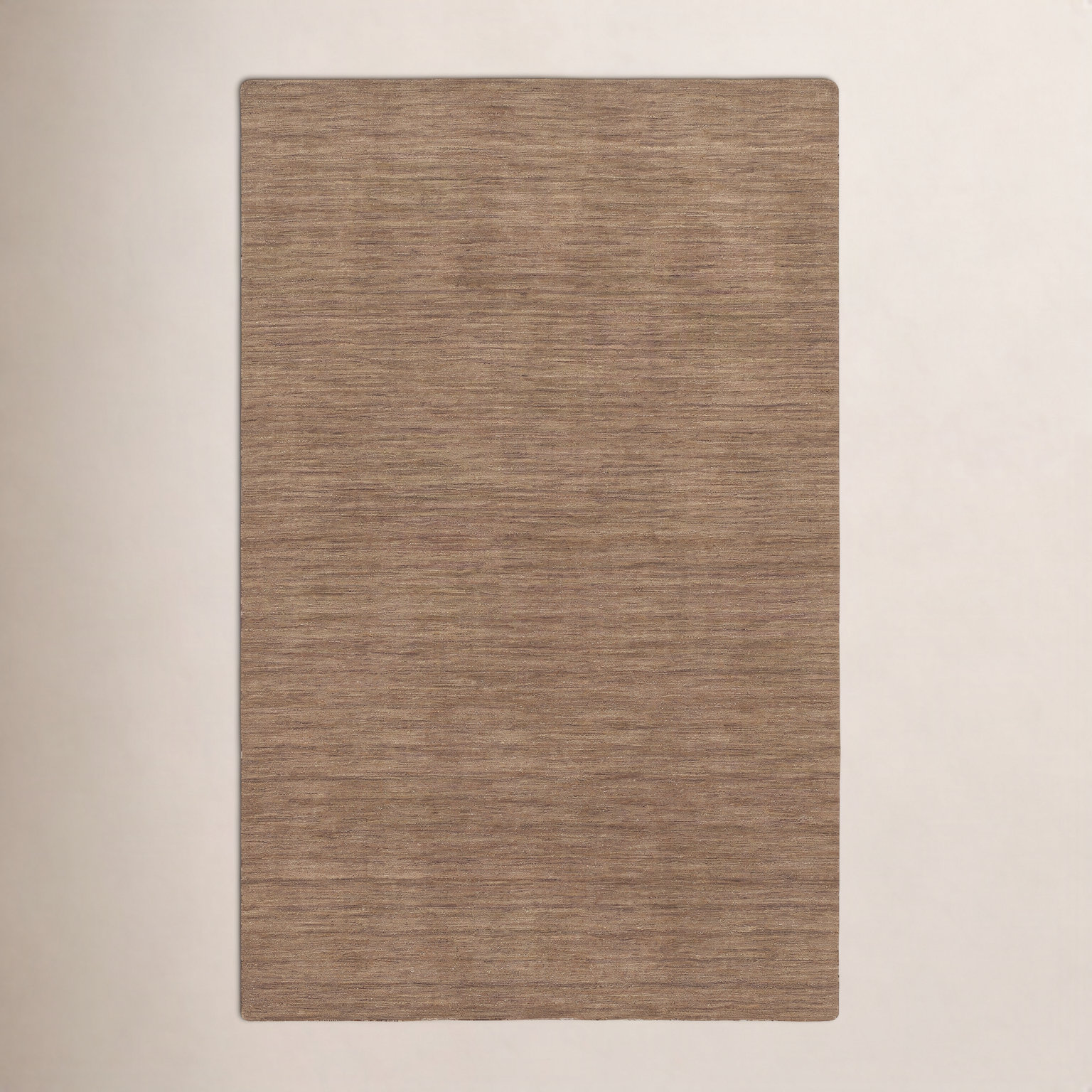 Nala Tan Hand-Tufted Wool Rug, Rectangle 8' x 10'