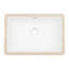 Lavabo de salle de bain rectangulaire encastré en céramique blanche 18 "x 12" avec trop-plein