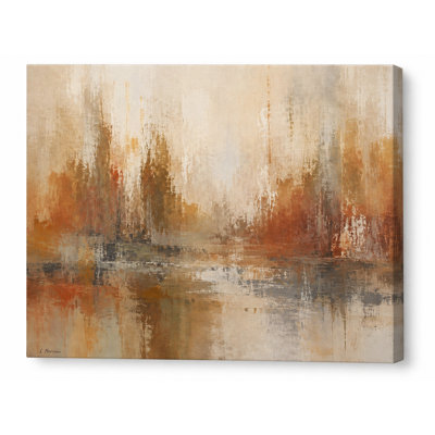 Rouille, beige, paysage abstrait enveloppé Irmelie