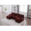 Confortable canapé en forme de U avec méridienne double, canapé-lit modulaire pour le salon, idéal pour la détente et le divertissement-1510745372