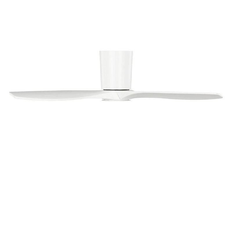 Seyra Smart Hugger LED Ceiling Fan, 44" Wide, Matte White, Matte White
