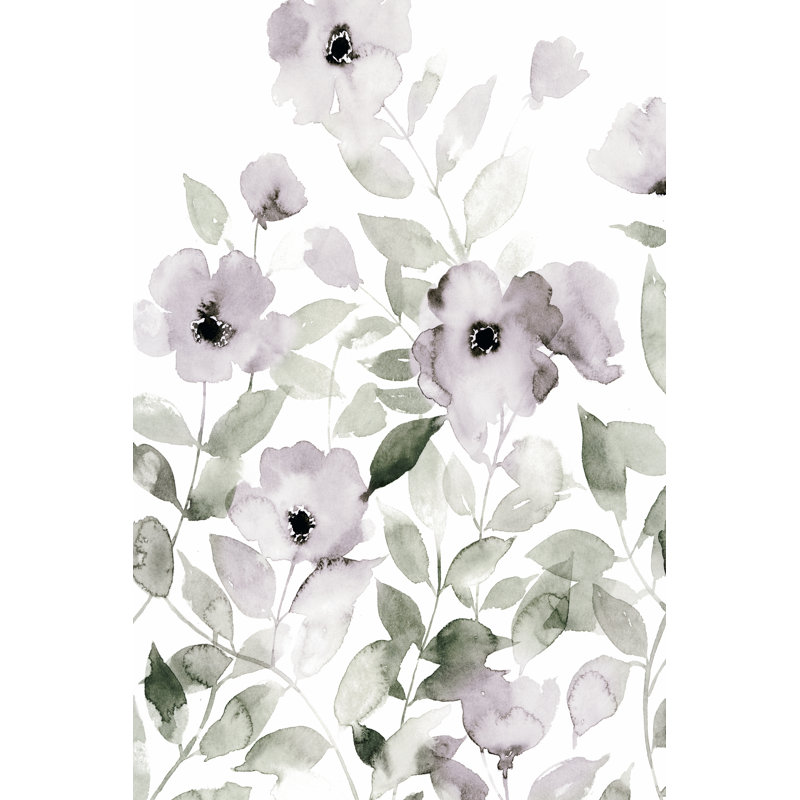 Wild Roses I - Wrapped Canvas Painting, 46cm H x 30cm W x 3.8cm D