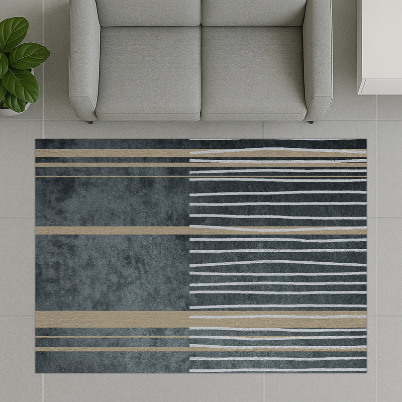 Geometric Area Rug, Rectangle 140 x 200 cm