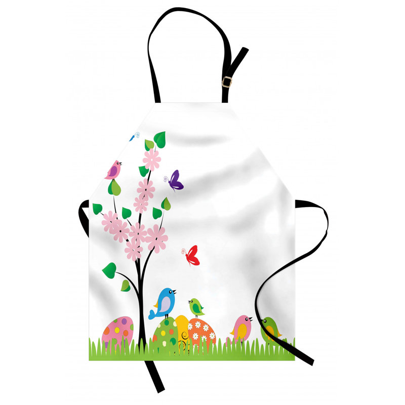 Easter Floral Bib Apron