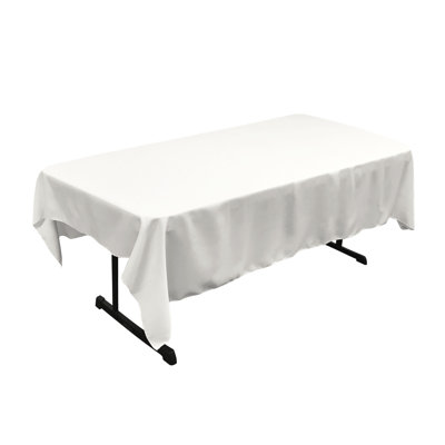 Fisher Rectangular Stain-Resistant Polyester Tablecloth