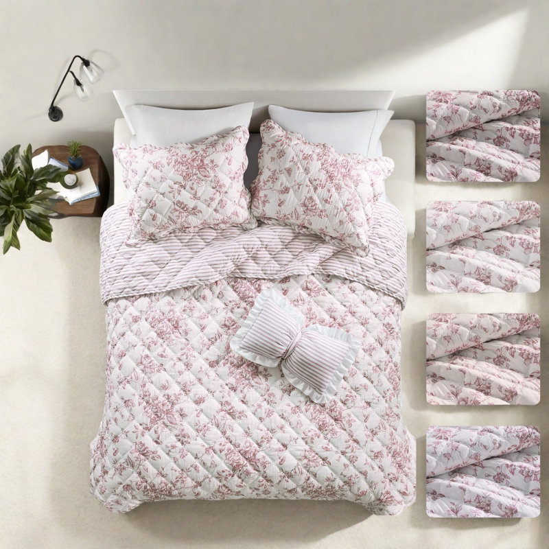 Ensemble de literie réversible pour très grand lit en polyester