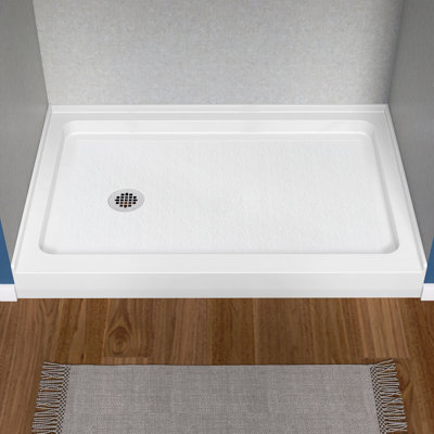 32 po P x 48 po X P 5 1/2 po Base de douche à seuil simple H Drain