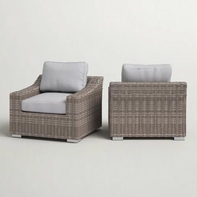 Fully Assembled Patio Chair With Cushions 2