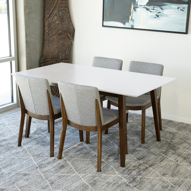Ensemble repas pour 4 personnes Thome, Blanc, Gris