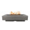 Del Mar Rectangle Concrete Smokeless Fire Pit