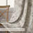 100% Blackout Toile Linen Curtains for Bedroom Double Layer Farmhouse French Country Vintage Printed Pattern Thermal Sound Lined Back Tab Living Room Drapes  2 Panels-1265672091-1265672103