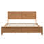 Lit plateforme moderne en bois massif avec support de lattes robuste-1166858650
