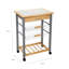 Chariot de cuisine avec plateau en carrelage Organize It All