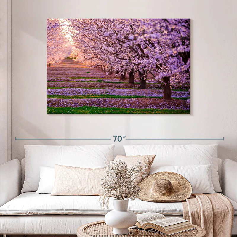 Alvord, Californie, arbres Sakura, H 32 po x l 48 po