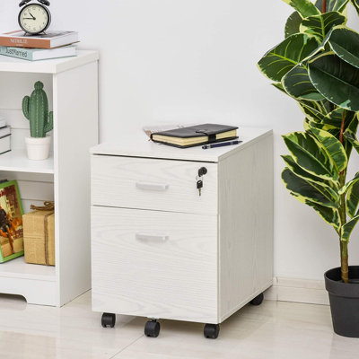 Brittani 40cm Wide 2 -Drawer Mobile File Cabinet