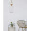 1 - Light Brass Gold Jar Pendant