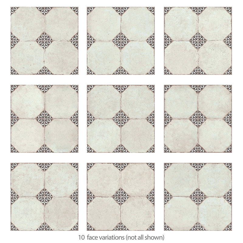 Kings Field 17-3/4 In. X 17-3/4 In. Porcelain Floor And Wall Tile