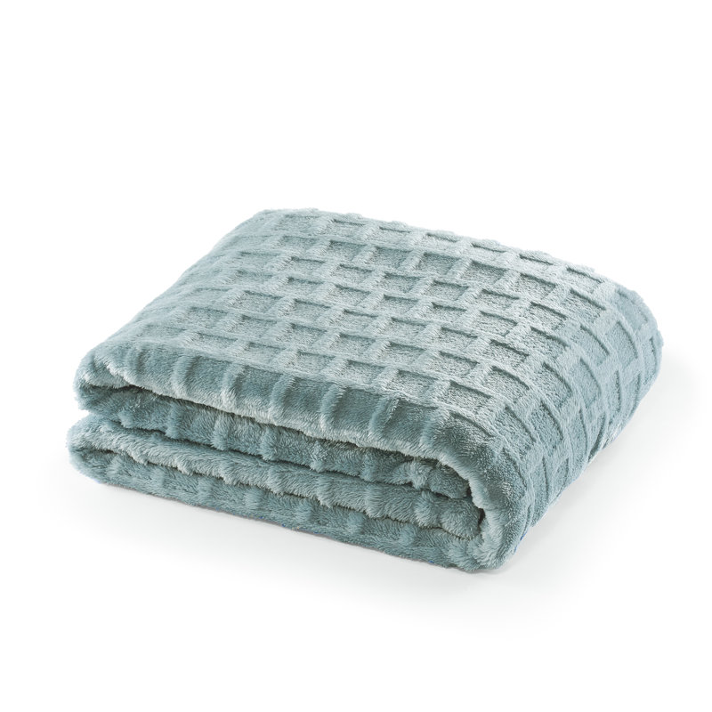 Jeté en velours et velours CBCHome, Turquoise