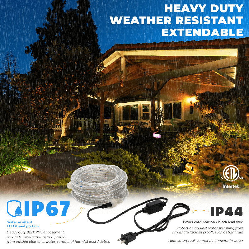LED Rope Lights, 150 ft