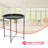 Iron Tray Top End Table-1367862317