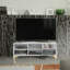 MEX 120cm TV Stand & Sideboard with Gold Legs and Storage Cabinets