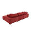 Grand canapé modulaire à double assise en velours côtelé Large Seating-440185245