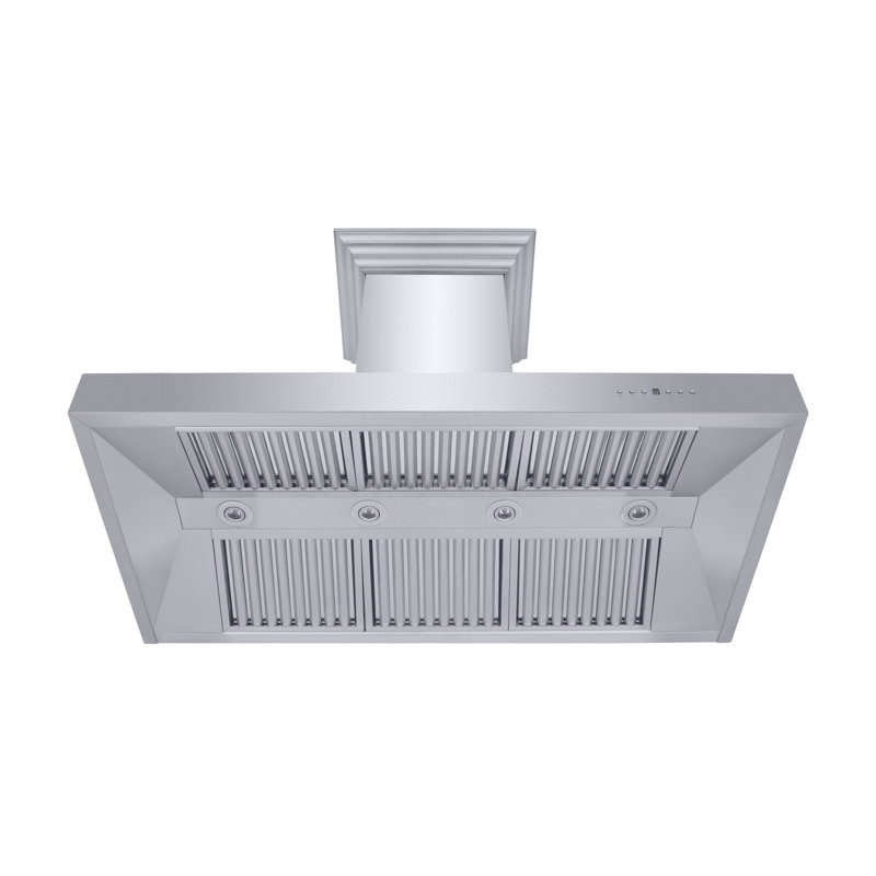 48" Professional Ducted Wall Mount Range Hood in Stainless Steel