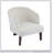 Modern Accent Chair With Round Back & Wooden Legs - Mid-Century Inspired Lounge Chair For Living Room, Bedroom, Or Office - Soft Fabric Upholstery-883208699