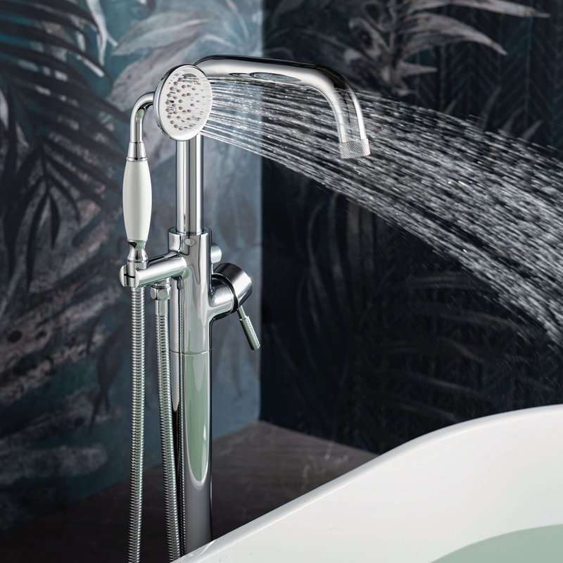 Vital Freestanding Tub Filler, Chrome